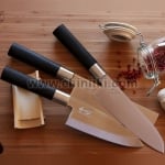 Кухненски нож SANTOKU 16.5 см, Wasabi 6716S, KAI Япония