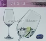 Viola чаши за червено вино 550 мл - 6 броя, Bohemia Crystalex