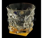 Кристални чаши за уиски 350 мл Glacier Gold, 6 броя, Bohemia Crystal