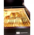 HERDMAR Комплект прибори за хранене POMPADOUR, 48 части - старо злато