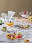 Torcello стъклена чиния за десерт 18.5 x 18.5 см, Vidivi Италия