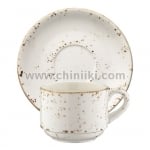 Порцеланова чаша с чинийка за чай 210 мл Grain, Bonna Турция