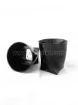 Куадро черни чаши за уиски 340 мл - 6 броя, Bohemia Crystalite