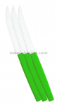 Нож за стек с пластмасова дръжка 3 броя, зелен цвят, BELIZE, Simonaggio Бразилия