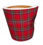 Порцеланова чаша за кафе 100 мл Red Tartan, Vin Bouquet Испания