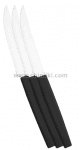 Нож за стек с пластмасова дръжка 3 броя, черен цвят, BELIZE, Simonaggio Бразилия
