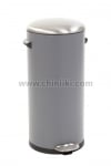 Кош за отпадъци с педал 30 литра, BELLE DELUXE, сив цвят, EKO EUROPE Холандия