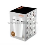 Двустенна термочаша с вакуумна изолация 380 мл Cafe Compact, бял цвят, ASOBU Канада