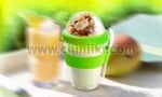 Двустенна охлаждаща чаша с прибор 360 мл, зелен цвят YO 2 GO, ASOBU Канада