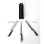 Комплект 3 ножа с блок за съхранение Tasty+ Dark Grey, Brabantia Холандия