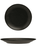 Порцеланова чиния за десерт 18 см, черен цвят, Porland Турция