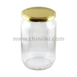 Стъклен буркан с метална винтова капачка, стек 12 броя, 370 мл
