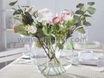 AMBIENTE кръгла стъклена ваза за цветя 20 см, Rona Словакия
