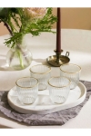 Стъклени чаши за уиски 290 мл, 6 броя, Splendid Gold Rim