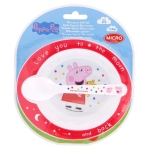Детски сервиз за хранене 2 части PEPPA PIG, пластмаса