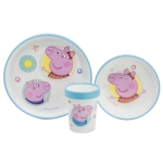 Детски сервиз за хранене 3 части PEPPA PIG, пластмаса