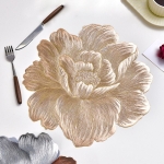 Подложка за хранене 38 см PVC Camellia Gold
