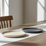 Керамична десертна чиния с борд 20 см - Nordic GRAY