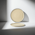 Керамична десертна чиния с борд 20 см - Nordic BEIGE