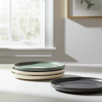 Керамична основна чиния с борд 25 см - Nordic GRAY