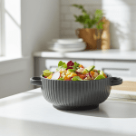 Керамична купа с дръжки 19.4 см -  1100 мл - Nordic GRAY