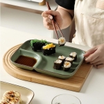 Керамично плато за суши 24.2 х 18.5 см - Nordic GRAY