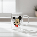 Стъклена детска чаша Мики Маус 350 мл