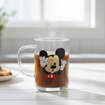 Стъклена детска чаша Мики Маус 350 мл
