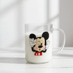 Стъклена детска чаша Мики Маус 350 мл