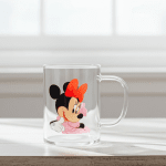 Стъклена детска чаша Мини Маус 350 мл