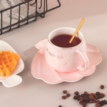 порцеланова чаша за капучино - розова
