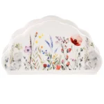 порцеланов салфетник с диви цветя