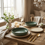 сервиз за хранене в 3 цвята