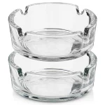 стъклен пепелник 8 см