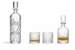 Кристална гарафа и две чаши Crystal Bohemia