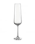 Чаши за шампанско 200 мл SANDRA, 6 броя, Bohemia Crystalex