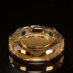 Пепелник за цигари 19 см кехлибар
