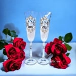 Ритуални чаши за шампанско 190 мл, 2 броя, Модел 1