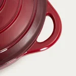 тенджера от чугун в цвят бордо