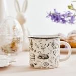 Порцеланова чаша за чай 370 мл с декор зайчета MIRMA, HOMLA Полша