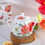 Керамична захарница с капак , Макове