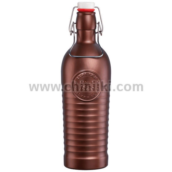 Officina 1825 Bronze бутилка с метален механизъм 1.2 литра, Bormioli Rocco