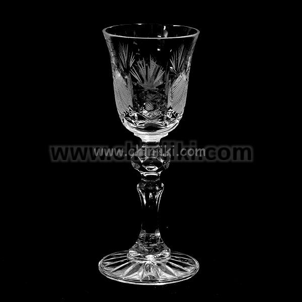 Зорница Лукс кристални чаши за ракия на столче 60 мл, Zawiercie Crystal