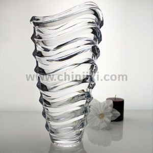 Wave ваза за цветя 34 см, Bohemia Crystalite