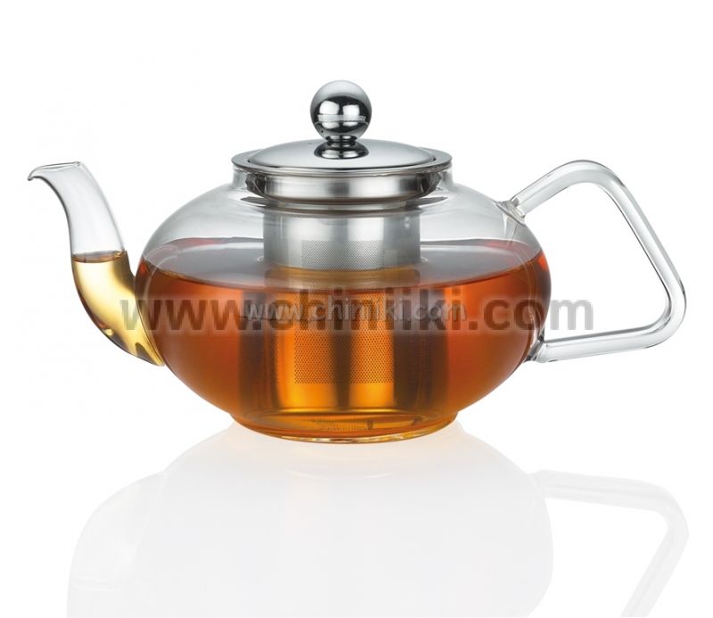 Стъклен чайник с цедка Тибет 1.2 литра, Küchenprofi Германия