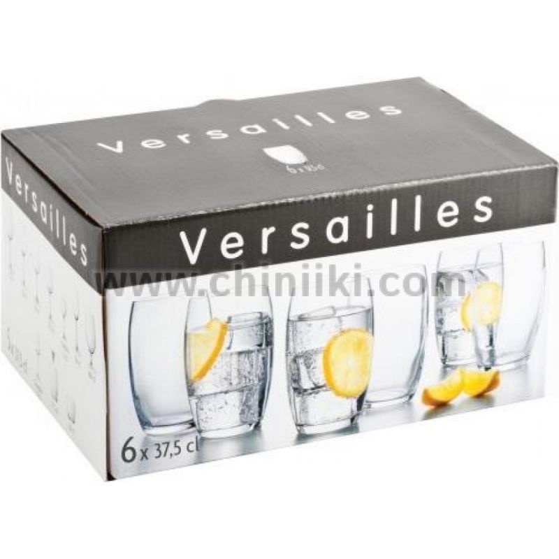 Versailles чаши за вода / безалкохолно 370 мл - 6 броя, Luminarc Франция