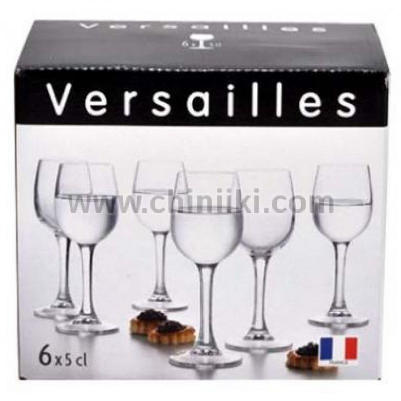 Versailles чаши за ракия на столче 50 мл - 6 броя, Luminarc Франция