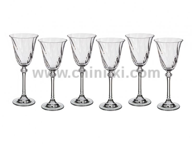 Александра Оптик чаши за ракия на столче 60 мл - 6 броя, Bohemia Crystalite