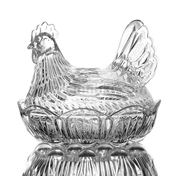 Кристален съд за яйца "Кокошка", Bohemia Crystal