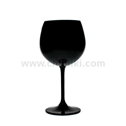 Гастро черни чаши балон за вино 570 мл - 6 броя, Bohemia Crystalite